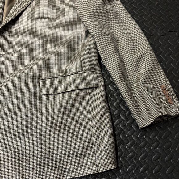 Vtg Ralph Lauren Sport Dillard’s Coat Blazer Brown Tweed Mens 48L Silk Wool Blnd - Picture 3 of 15